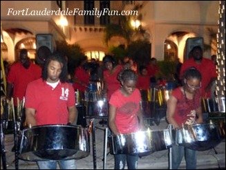 Steel drummers perform at Christmas on Las Olas