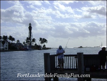 Hillsboro Beach and early morning anglers