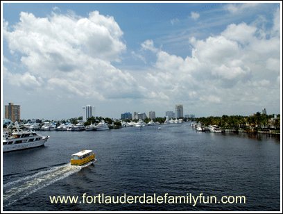 A water taxi in Fort Lauderdale A water taxi in Fort Lauderdale